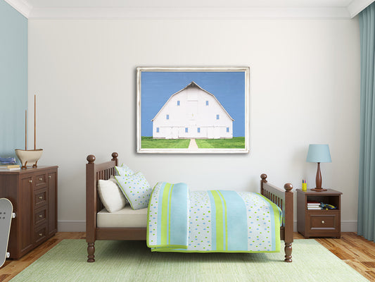 American Beauty on Blue