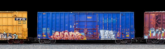 Blue Clare Graffiti Train