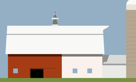 Silkscreen Hoop Barn